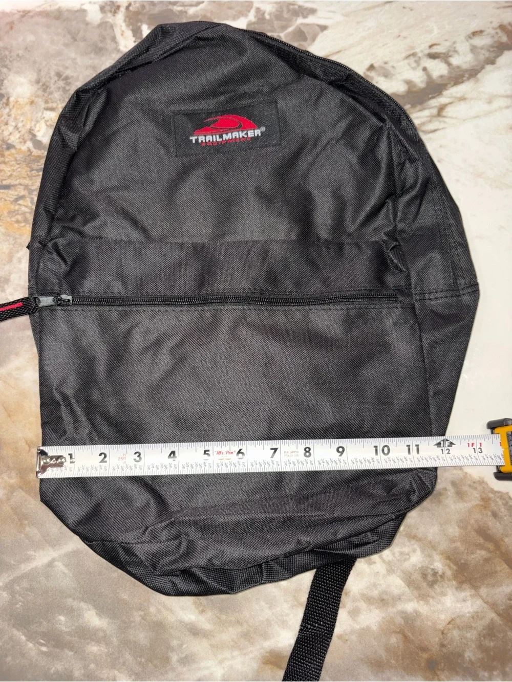 s Black Men's Everyday Backpack with Front Zip Pocket